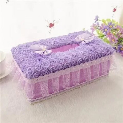 Europe Lace Tissue Box Luxury France Style θήκη χαρτοπετσέτας WC Θήκη για χαρτί υγείας Vintage διακόσμηση γάμου Χαρτομάντηλα Κουτιά αποθήκευσης