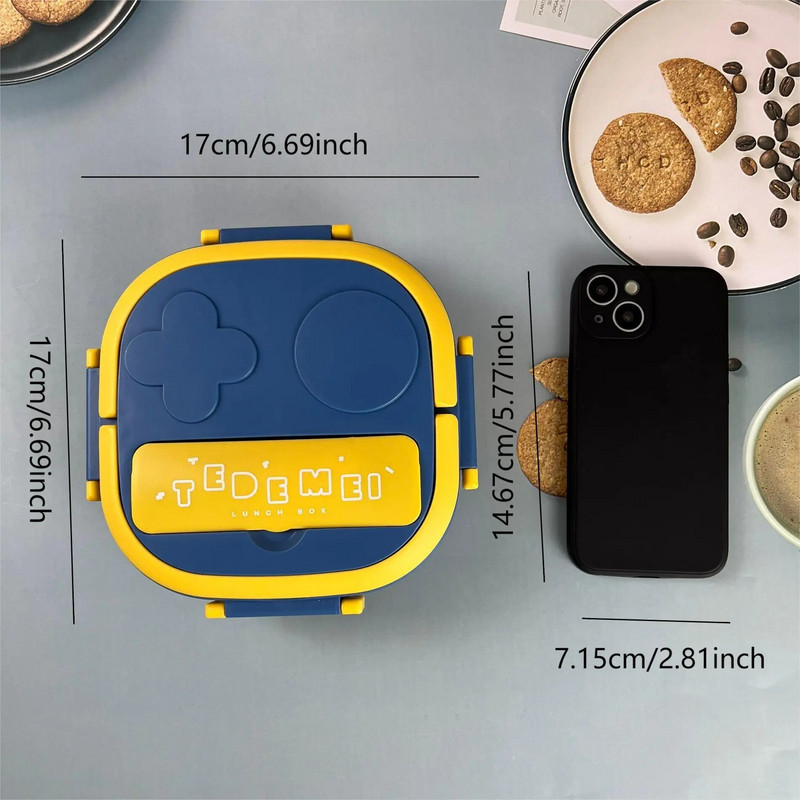 1 tk- nelja nupuga suletud roostevabast terasest lõunakarp Loominguline üliõpilaste lõunakarp Igapäevane ettevõtte kingitus bentokarp