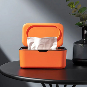 Преносима кутия за съхранение на кърпички Запечатан органайзер с капак Прахоустойчив капак за дозатор за мокри кърпички Кутия за съхранение на маски за домашен офис