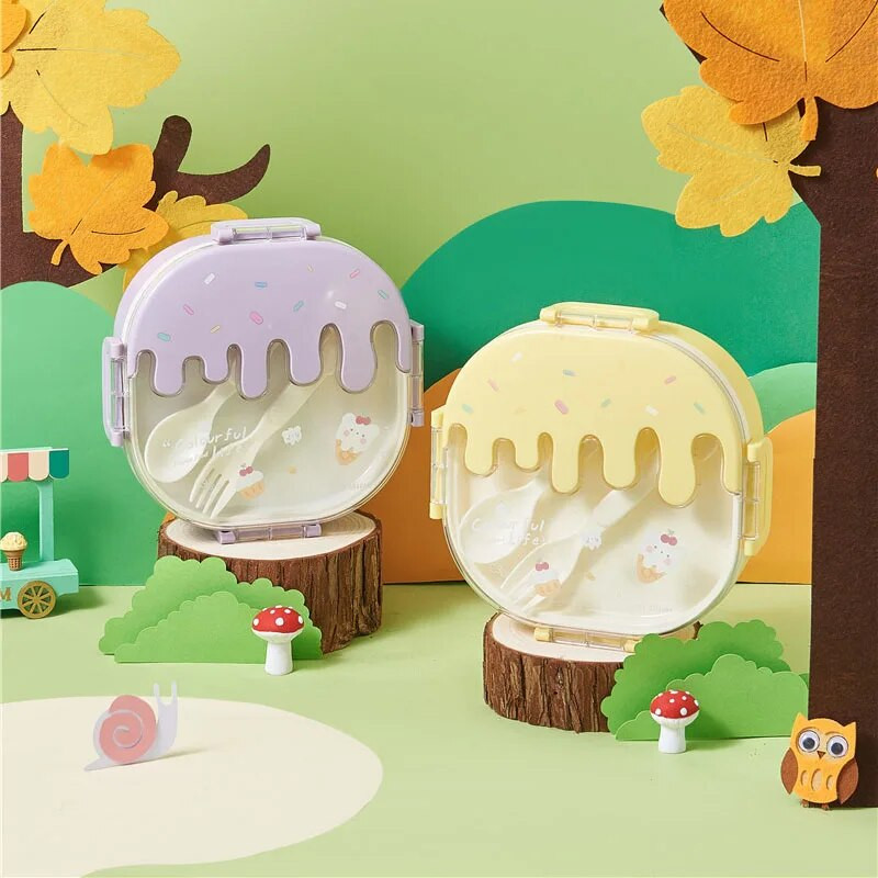 Köök Mikrolaineahi Lõunakarp Sööginõud Toidu hoiukonteiner Lapsed Lapsed Koolikontor kaasaskantav Bento Box