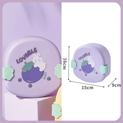 Lovely Bento Lunch Box για παιδιά, στεγανό δοχείο μεσημεριανού γεύματος για αγόρια, κορίτσια, νήπια με 3 θήκες, χωρίς BPA