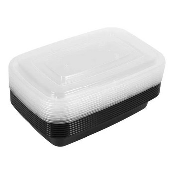 Πλαστικό επαναχρησιμοποιούμενο κουτί Bento Αποθήκευση γεύματος Προετοιμασία φαγητού Κουτί μεσημεριανού γεύματος 3 διαμερισμάτων Επαναχρησιμοποιούμενα δοχεία μικροκυμάτων Κουτί γεύματος σπιτιού