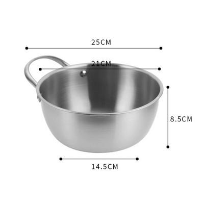 1 PC Creative roostevabast terasest ramenikauss korea friuti salatikauss kuldne supikauss ühekihiline kodune lauanõud kööginõud