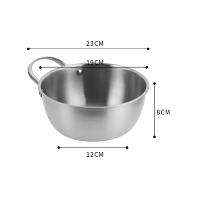 1 PC Creative roostevabast terasest ramenikauss korea friuti salatikauss kuldne supikauss ühekihiline kodune lauanõud kööginõud