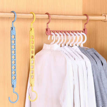 Магически многопортови поддържащи закачалки за сушилня за дрехи Многофункционални пластмасови дрехи Многофункционални вратовръзки Шалове Закачалка за колан