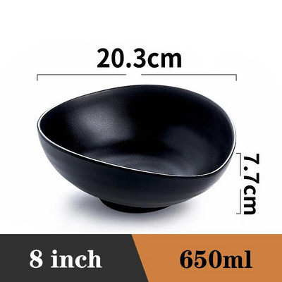 Voćna salata Posuđe za brzu hranu Japanski stil Plastična zdjela za rezance Zdjela za domaćinstvo Ramen Zdjela za juhu