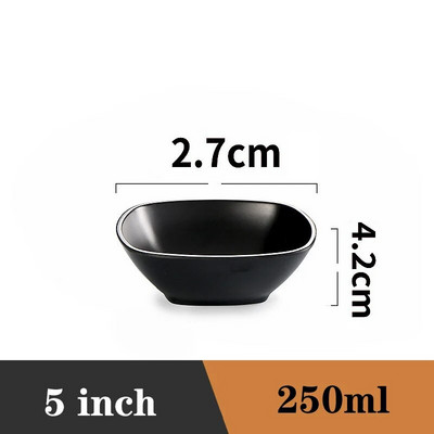 Voćna salata Posuđe za brzu hranu Japanski stil Plastična zdjela za rezance Zdjela za domaćinstvo Ramen Zdjela za juhu
