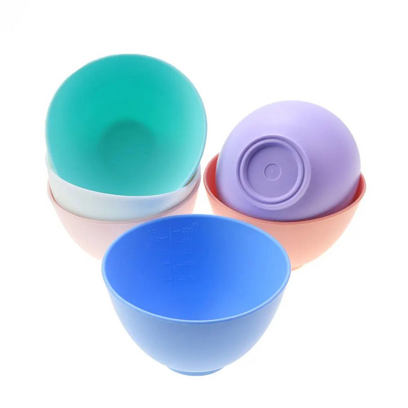 Szilikon Világ 250/450ML Szilikon Maszk Tál Keverő Tálak Női Arcmaszk Keverő Tál Arc Bőrápolás Keverőeszközök Barkácsolás Szépség