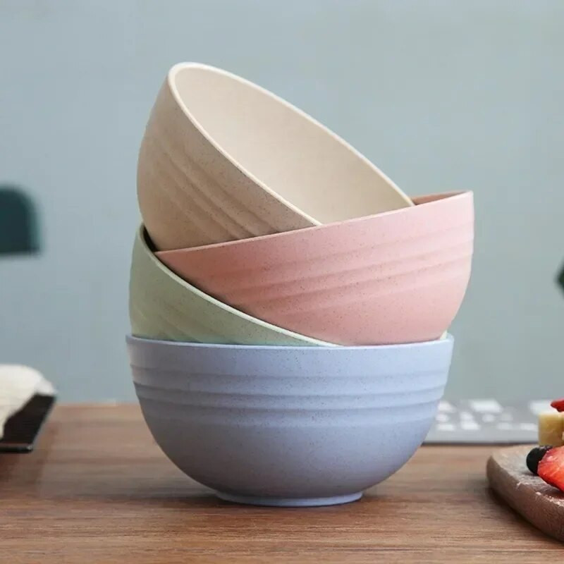 Búzaszalma esésgátló tálka tál műanyag rostos osztott étkezőtál Rajzfilm uzsonnatálca Reggeli edények Konyhai étkészlet