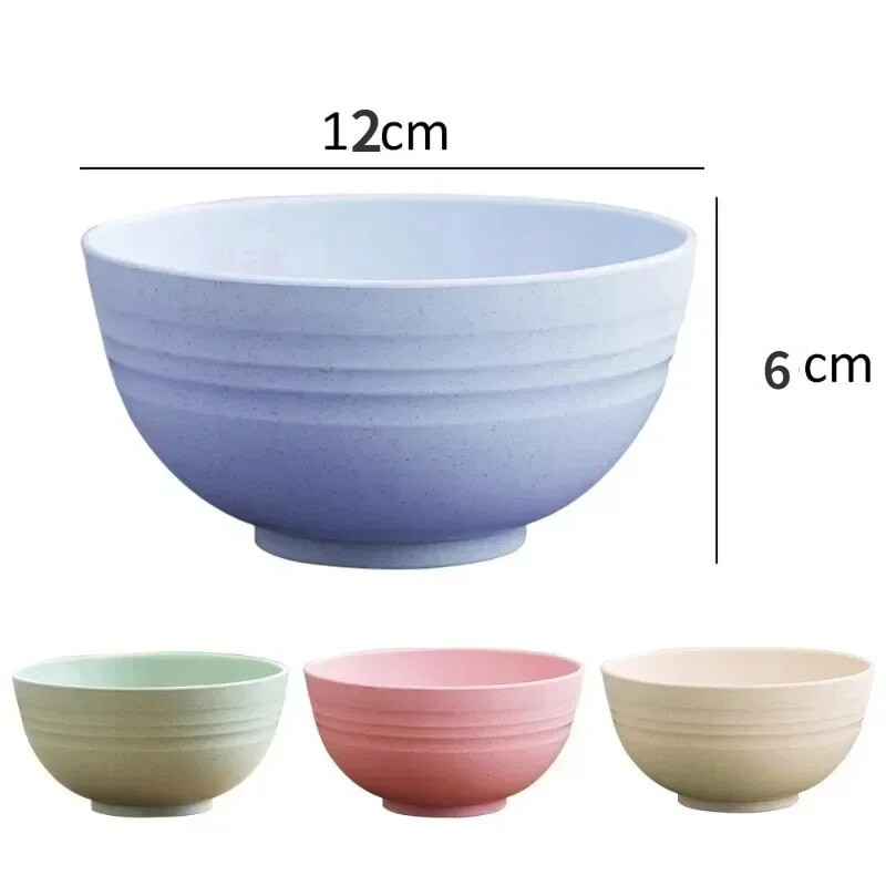 Búzaszalma esésgátló tálka tál műanyag rostos osztott étkezőtál Rajzfilm uzsonnatálca Reggeli edények Konyhai étkészlet