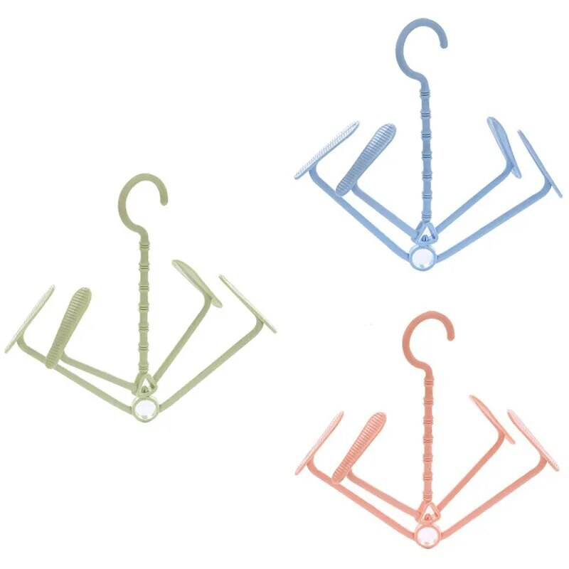 Egyszerű többfunkciós szárítócipőtartó Kreatív mozgatható erkélyes cipők tárolása Otthoni forgatás Horog Ruhák Zokni Szárítóállványok