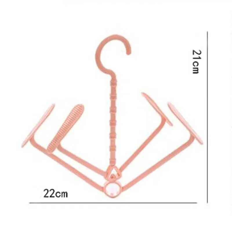 Egyszerű többfunkciós szárítócipőtartó Kreatív mozgatható erkélyes cipők tárolása Otthoni forgatás Horog Ruhák Zokni Szárítóállványok