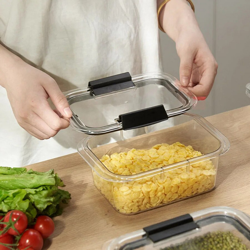 Brilliance BPA-mentes élelmiszertároló edények fedelekkel, légmentesen, ebédhez, ételkészítéshez és ételmaradékhoz