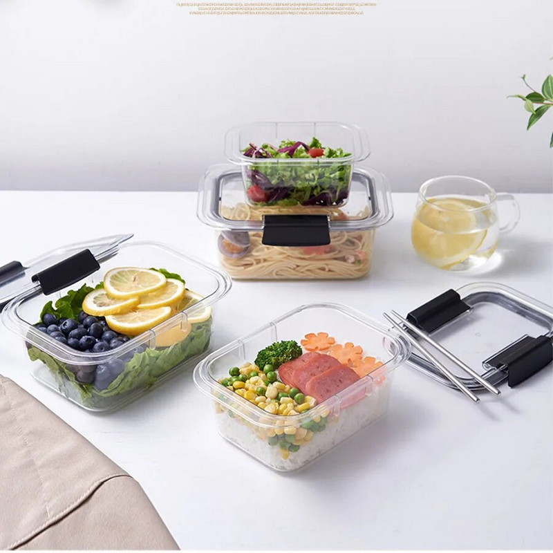 Brilliance BPA-mentes élelmiszertároló edények fedelekkel, légmentesen, ebédhez, ételkészítéshez és ételmaradékhoz