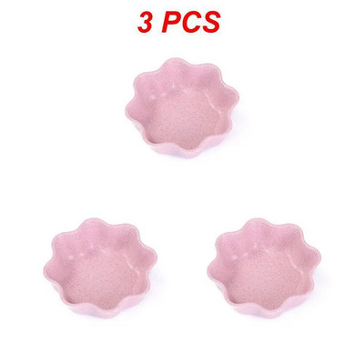 1/3 БР. Сервизи за хранене Мини купа с форма на сърце Купички от пшенична слама за храна Съдове за хранене Купички за подправки с оцет Изгодна кухня