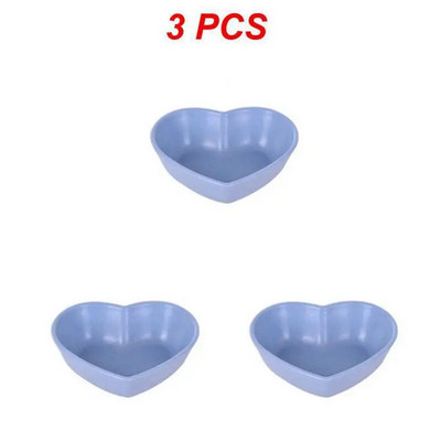 1/3 БР. Сервизи за хранене Мини купа с форма на сърце Купички от пшенична слама за храна Съдове за хранене Купички за подправки с оцет Изгодна кухня