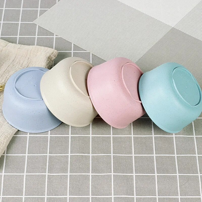 1 db bébiétel Búzaszalma tál Környezetbarát gyerekeknek edzõtálak Kid Solid Aranyos Tányér Környezetbarát étkészlet