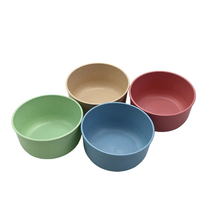 1 db bébiétel Búzaszalma tál Környezetbarát gyerekeknek edzõtálak Kid Solid Aranyos Tányér Környezetbarát étkészlet