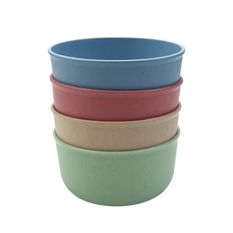 1 db bébiétel Búzaszalma tál Környezetbarát gyerekeknek edzõtálak Kid Solid Aranyos Tányér Környezetbarát étkészlet