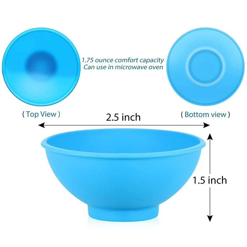 7 darabos szett szilikon tálak, sokszínű újrafelhasználható edény, snack fűszeres tál szószhoz, dióhoz cukorka gyümölcs előétel