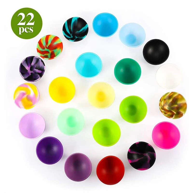 22db/szett Mini szilikon csipet tálak Puha rugalmas baba etetőtál Konyhai kellékek Evőeszközök Szilikon salátástál díszítés