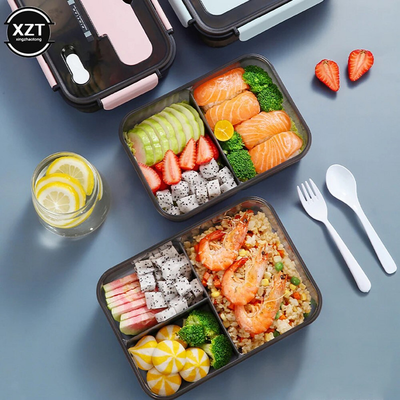 Hordozható ebédlődoboz gyerekeknek ételtartó tároló szigetelt ebédtartó Bento doboz japán snack doboz reggeliző dobozok