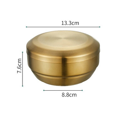 Купа за супа Ramen Kimchi с корейски юфка с капак Сервизи от неръждаема стомана Двуслойни купички против изгаряне Кухненски контейнер за храна