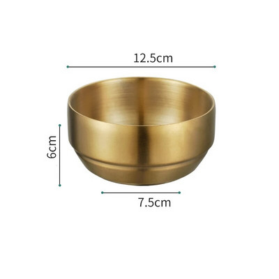 Купа за супа Ramen Kimchi с корейски юфка с капак Сервизи от неръждаема стомана Двуслойни купички против изгаряне Кухненски контейнер за храна