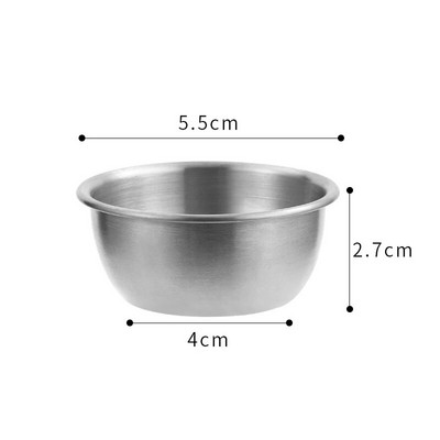 Корейски съдове за сос от неръждаема стомана 304 Посуда Подправки Чинии за подправки Поднос за сервиране Купа за потапяне на кетчуп Чаша Кухненски принадлежности