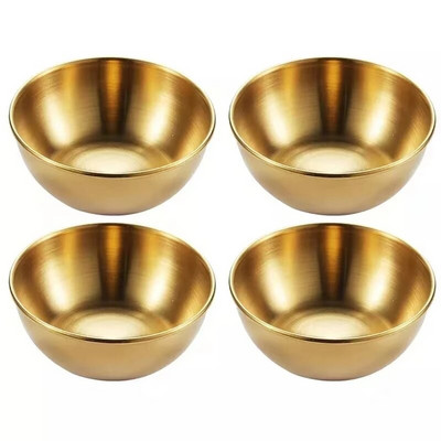 *4 бр. 2 бр. Неръждаема стомана Златен сос Ястия Предястия Подправки Сервиращи ястия Комплекти Поднос Чинии за подправки Кухненска посуда