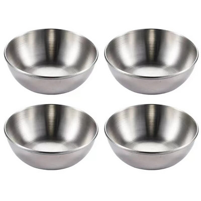 *4 бр. 2 бр. Неръждаема стомана Златен сос Ястия Предястия Подправки Сервиращи ястия Комплекти Поднос Чинии за подправки Кухненска посуда