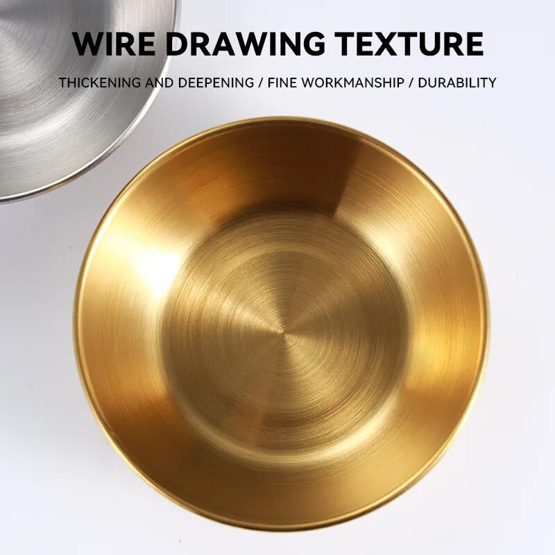 *4db 2db rozsdamentes acél aranyszószos edények Előétel fűszerezés Tálaló edények Tálcák Fűszertányérok Konyhai étkészletek