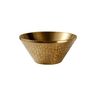 1 PC корейски сгъстен купа за салата от неръждаема стомана Ramen Noodles Двуслойни прибори за хранене Супа Купи с плодове Издръжливи кухненски прибори