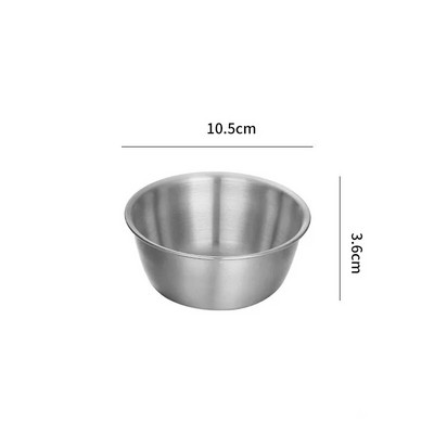 Купа за корейска кухня от неръждаема стомана 304 с дръжка Купи за ориз и вино Ястие за подправки за сос Купа за сервиране на храна Кухненска посуда