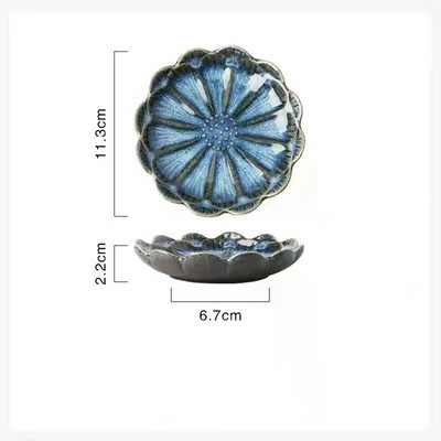 Изящна керамична чиния Аромат Малък вкус Ястие Ястие с подправки Чиния за храна Ястие с европейска форма на цвете Порцеланов сервиз