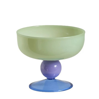 Купа за сладолед Стъклена купа за кисело мляко Японска купа Сладка купа Цветни стъклени прибори Купа за супа Топлоустойчива стъклена купа за плодове