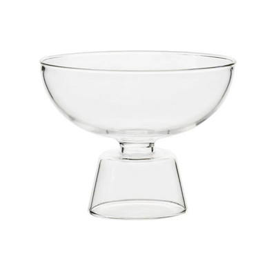 Цветен стъклен бокал Прозрачна купа Купа за сладолед Чаша за кисело мляко Десертна купа Домашна десертна чиния Чаши със силиконов борат