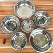 Μπολ από ανοξείδωτο ατσάλι DIY Κέικ Ψωμί Σαλάτα Μίξερ Δείπνο Στρογγυλή Σούπα Μπολ Πιάτο Κουζίνας Εργαλεία Μαγειρικής 6 Μέγεθος 14-24 εκ.