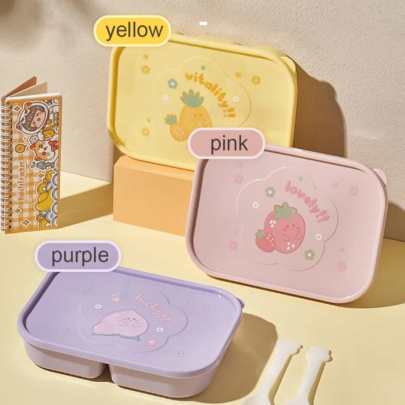Bento Lunch Box 5 rekeszes étkezés előkészítő konténerek Ebéddoboz gyerekeknek Tartós BPA-mentes, újrafelhasználható élelmiszertároló konténerek Iskolák
