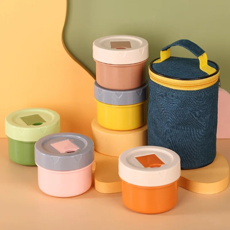 300 ml-es ebédlő doboz dolgozó élelmiszer tartály termosz vákuum csésze hőszigetelt tégely élelmiszer lombik rozsdamentes acél levespohár