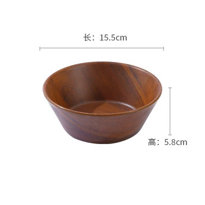 Купа за супа с имитация на меламиново дърво Купа за супа в японски стил Купа за ориз с голям капацитет Купа за салата с широко гърло Кухненска посуда за дома