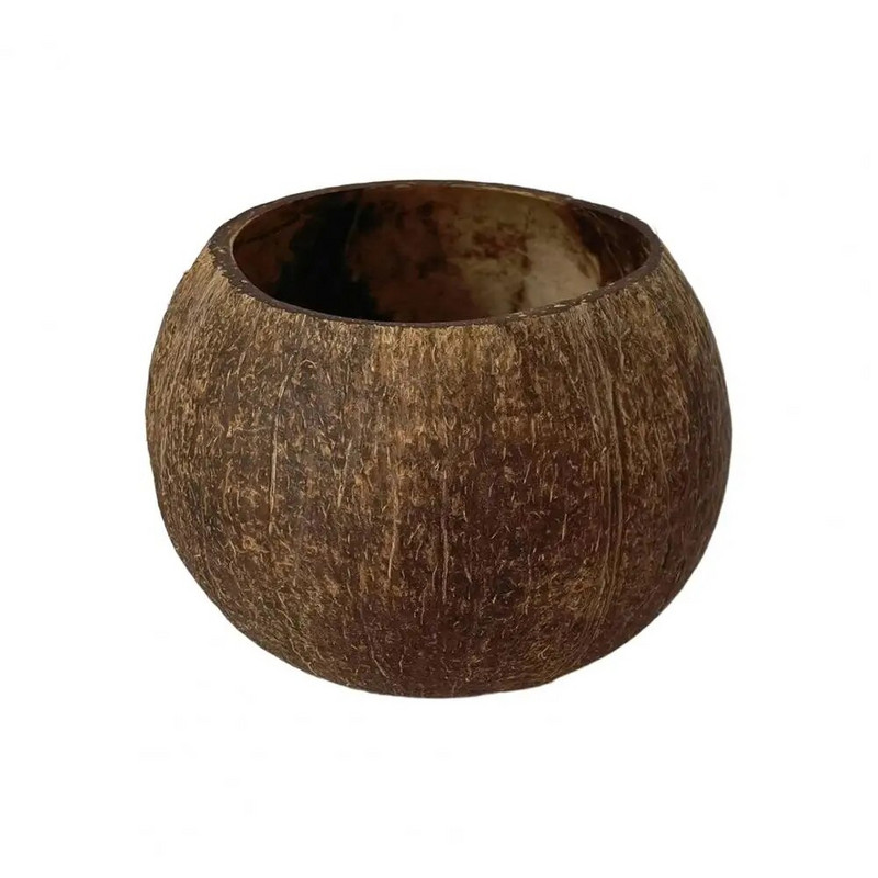 Kókuszhéj tál sorjamentes, erős, szemet gyönyörködtető kókuszdióhéj gyertyatartó tál tárolótál lakberendezés