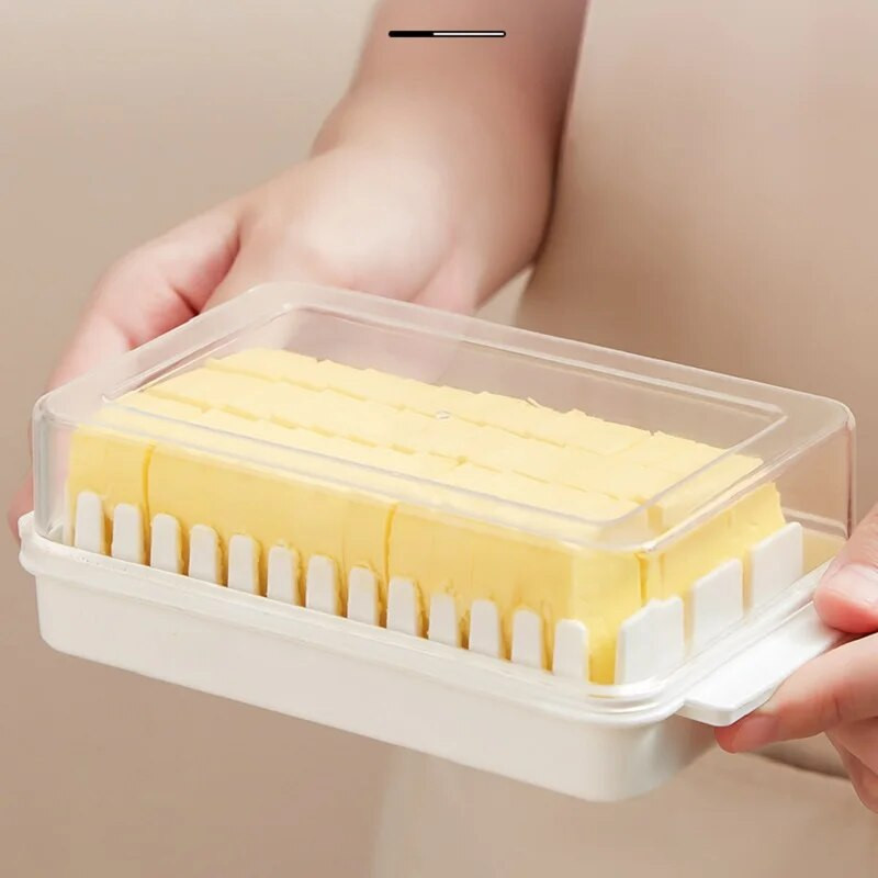 Vajas sajtvágó tárolódoboz fedővel Háztartási Konyha Sütő Étel Vaj Hűtő Friss Tartó Tartály Sütőeszköz