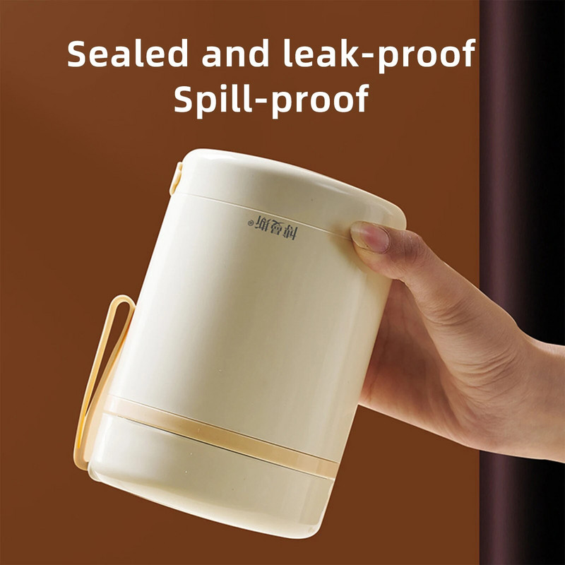 Állandó hőmérsékletű ebédlődoboz 304 rozsdamentes acél USB elektromos reggeli bögre munka hordozható autós dugaszolható hőszigetelő edény