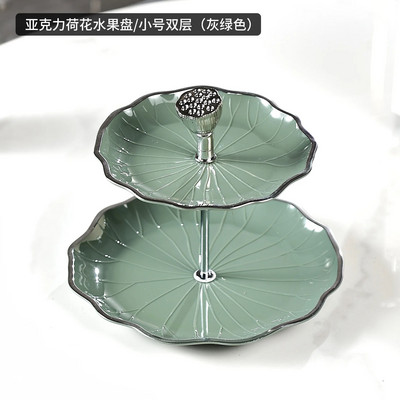 3 слоя Плодова чиния Кексчета Десерти Бонбони Бюфет Стойка Кула Сватбена парти Торта Десерт Поднос Плодове Дисплей Чиния Ястие за закуска