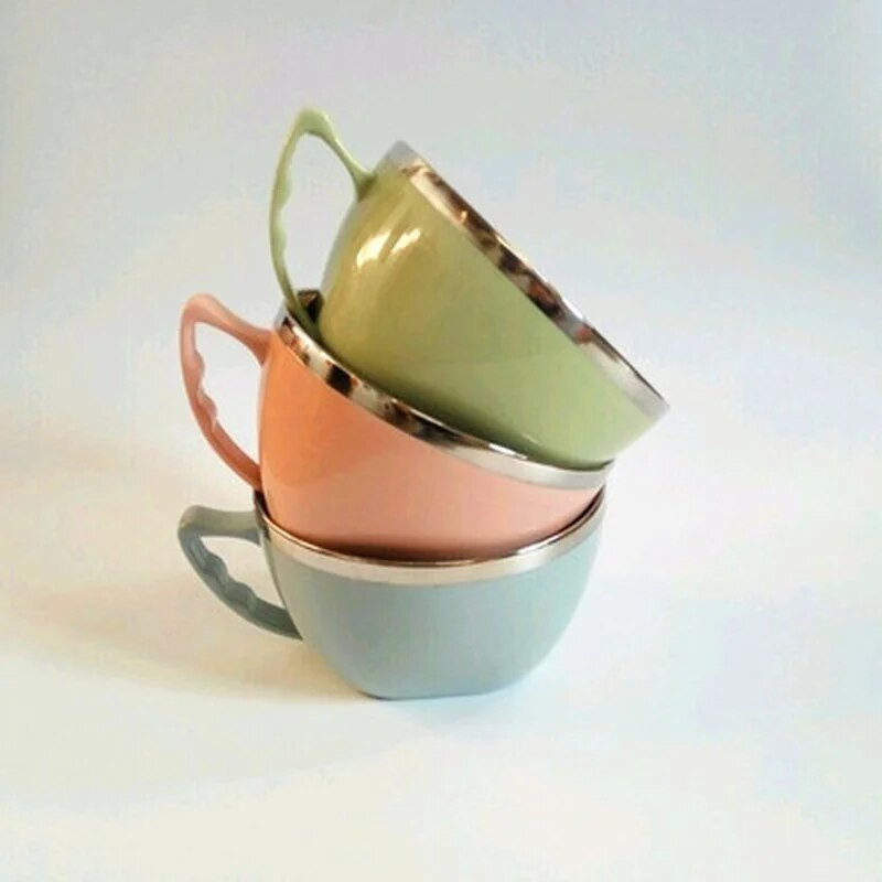 Egyszínű, rozsdamentes acél tésztatál fogantyús fedéllel Élelmiszertartó Rizstál levesestálak Instant tészta Konyhai eszközök