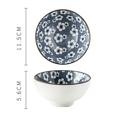 Китайски ретро стил Керамична домашна малка купа за ориз Порцеланова купа за супа с юфка Личност Китайски сервиз H193