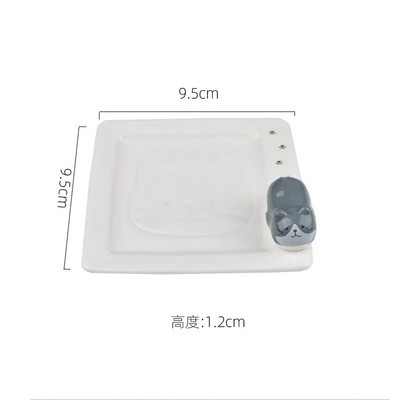 1бр Керамична малка чиния в японски стил Творчество Домашен Ресторант Соев сос Оцет Горчица Подправка Животинско керамично ястие Кухня