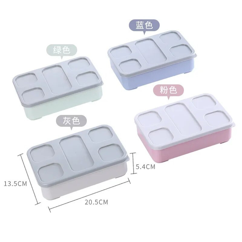 Rekeszbe zárt ebédlődobozok gyerekeknek és diákoknak Gyümölcsös dobozok Salátás dobozok Munkahelyi Mikrohullámú Fűtés Bento Box