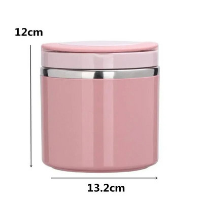Φορητό Thermos μονωμένο κουτί γεύματος στεγανό σφραγισμένο κουβά κουτί φαγητού πολλαπλών στρώσεων Στρογγυλό κουτί bento
